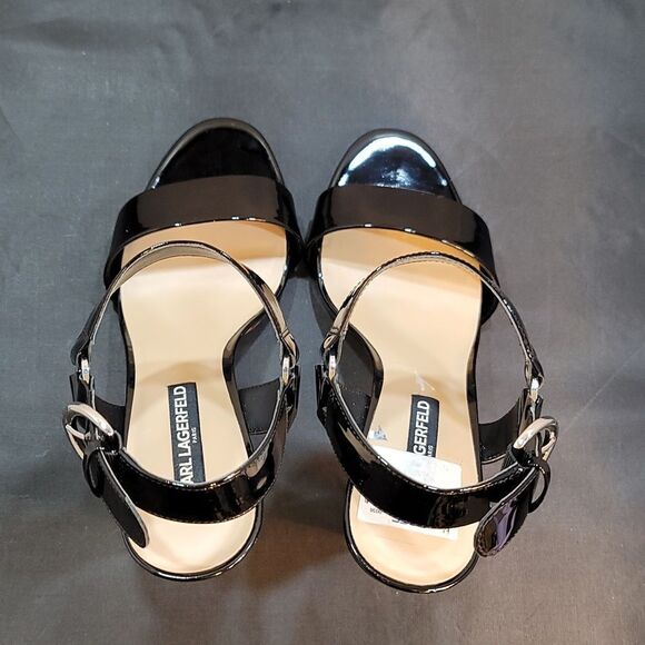 BRAND NEW KARL LAGERFELD PARIS WOMEN'S CIEONE HEELED SANDAL - Picture 6 of 16